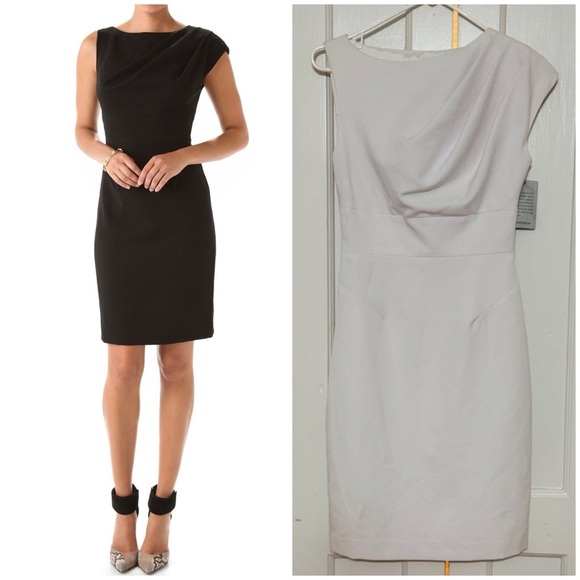 Black Halo Alexander Cocktail Dress in White - Picture 1 of 9
